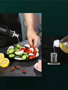 1 chai đựng dầu ăn bằng thủy tinh, chống rò rỉ, chai đựng gia vị gia đình, chai đựng giấm, chai đựng nước tương, bình đựng dầu ăn dung tích lớn chịu nhiệt cao, hộp đựng gia vị nhà bếp tối giản sáng tạo, thiết kế chống nhỏ giọt, thân chai trong suốt dễ vệ sinh, vật dụng cần thiết cho nhà bếp. - Nhiều màu - Xem 6