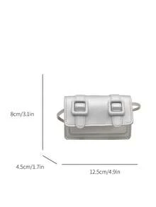 Questa nuova 1 pezzo di borsa a mano mini minimalista è casual, semplice e alla moda. Presenta un design con cerniera e una tracolla non regolabile, rendendola adatta per uscite quotidiane e gite di shopping. Può contenere facilmente gli essenziali di tutti i giorni, è un pezzo versatile ed è un must della moda. Si adatta a vari stili e occasioni, rendendola altamente adattabile. Può anche essere regalata agli amici. - Multicolore - Visualizzare 8