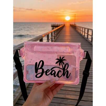 Túi đeo hông chống nước dung tích lớn "Beach" có dây đeo điều chỉnh được, làm từ chất liệu PVC. Túi đeo hông dung tích lớn này có thiết kế ba lớp kín, ngăn đựng điện thoại chống nước tương thích với màn hình cảm ứng. Đây là một chiếc túi dày dặn, khô ráo với cửa sổ nhựa trong suốt, phù hợp với nhiều loại điện thoại thông minh.