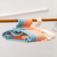 20pcs/40pcs Baby Clothes Hangers, Made Of PP Material, Newborn Clothing Hanger, Bow Decor Closet Storage Hanger, Sturdy, With Hook, Suitable For 0-10 Years Old Children, Essential Home Storage Accessory, Spring, Minimalist, Summer Tops Standard Hangers, Small Hangers, Hangers&Racks Hangers, Organization And Storage, Closet Organization And Storage Clothes Hanging Rack, Drying Rack For Clothes Clothes Rack, Clothes Hanger, Clothes Rack - Multicolor - View 3
