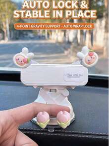 yucen 2026 New Cartoon Female Driver Phone Holder, Suction Cup Car Dashboard Mount Navigation Accessories - Suction Cup - View 7