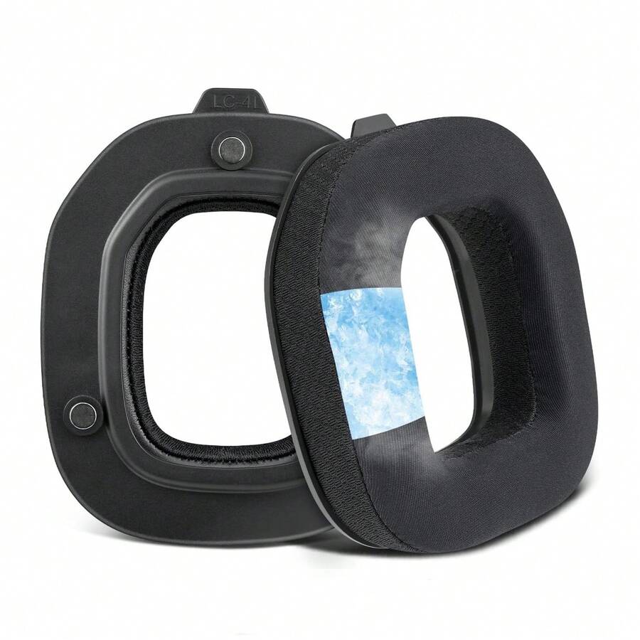 适用于 Astro A50X/A50 Gen4/A50 Gen5 耳机的冷却凝胶替换耳垫，采用冰丝面料 - 黑色 - 查看 1