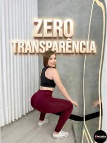 High-Waisted Fitness Leggings With Double Waistband And Slimming Effect - Marsala Wine - Gỗ đỏ - Xem 4