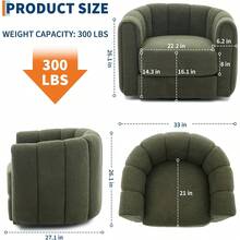 Living Room Chairs - Green - View 2