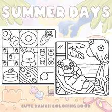 [NEW SUMMER DAYS Coloring Book] 1pc Original Coloring Book , 22 Pages Single-Sided Printing, Clear Lines And Exquisite Patterns, Ideal For Relaxation | Perfect Gift For New Year, Valentine's Day, Christmas, Birthdays, School Holidays, Perfect For Adults & Teens & Child - Cartoon Animals - View 5