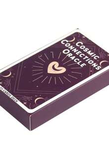 54张宇宙连接神谕卡，尺寸约10.3x6厘米，浪漫疗愈占卜卡，适用于婚礼、音乐节、万圣节、圣诞节、情人节、斋月、复活节、愚人节等场合。 - 1pcs - 查看 3