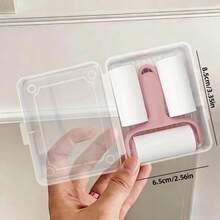 1 Conjunto Rolo de Pelos Portátil Mini - 1 Cabo do Rolo + 3 Rolos Sobressalentes, Adequado para Remoção de Pelos de Animais de Estimação, Fácil de Usar, Cabo Reutilizável - multicolorido - Visão 10