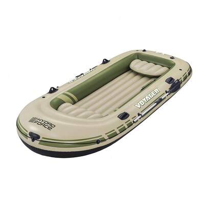 Bote Inflable Lancha Balsa Voyager X4 Con Remos 4 Personas