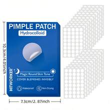 800/400/200 Pieces/Box Of Hydrogel Acne Patch, Alcohol Free, Odor Free, Mild And Non Irritating, High-Quality Tea Tree Oil Acne Patch To Cover Acne Scars, Suitable For Use On Skin, Available Day And Night - Multicolor - View 2