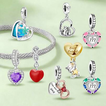 1Pc Love Infinite Arrow Pendant Fit For Women Bracelets Bangles DIY Jewelry Making And Daily Outfit Matching Jewelry Decoration For Girls