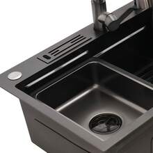 YUNRUX Kitchen Sinks - Black - View 4