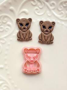 Animal Series: Wolf, Little Lion And Butterfly Polymer Clay Cutting Molds, Suitable For DIY Earring Jewelry Making, Handmade Decorations, Jewelry Making Tools, Perfect For Handmade Women's Earrings And Jewelry Pendants - Animal Series - View 2