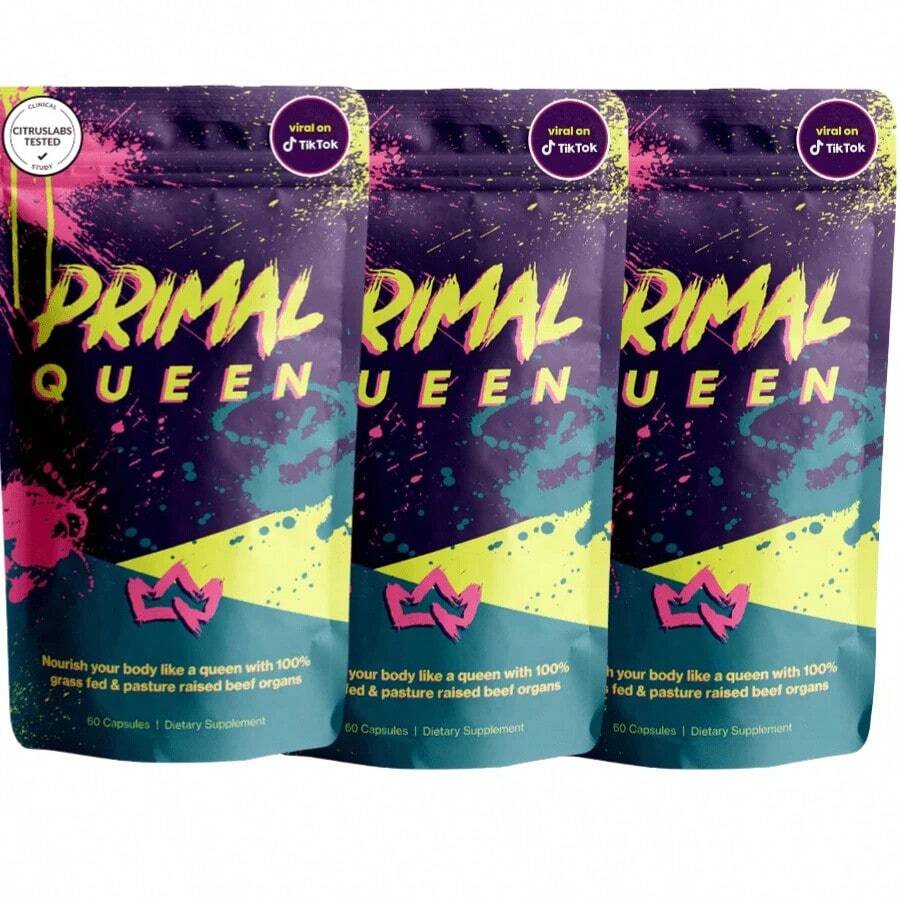 Female Organ Supplement – Grass-Fed Beef Liver, Heart, Kidney, Spleen & More – Nutrient Support For Hormone Balance, Energy & Immunity – 60 Capsules (Pack Of 3) - Gói 2 cái - Xem 1