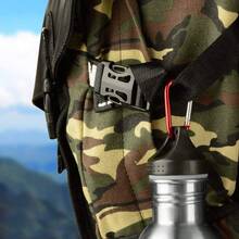 50pcs Aluminum Alloy D-Ring Carabiners, Spring Gate Clips, Small Outdoor Camping Keychain, Durable & Reliable - Multicolor - View 4