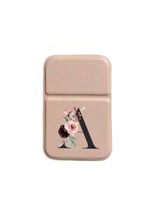 1pc A-Z Letter Foldable Makeup Mirror, Pink Floral Black Letter Portable Travel Makeup Mirror With Stand, Rectangular Desktop Vanity Mirror, Lightweight And Convenient, Personalized Letter Gift Suitable For Mom, Teacher, Girlfriend, Birthday, Mother's Day, Christmas, Graduation, Independence Day, Wedding, Music Festival - Multicolor - View 23