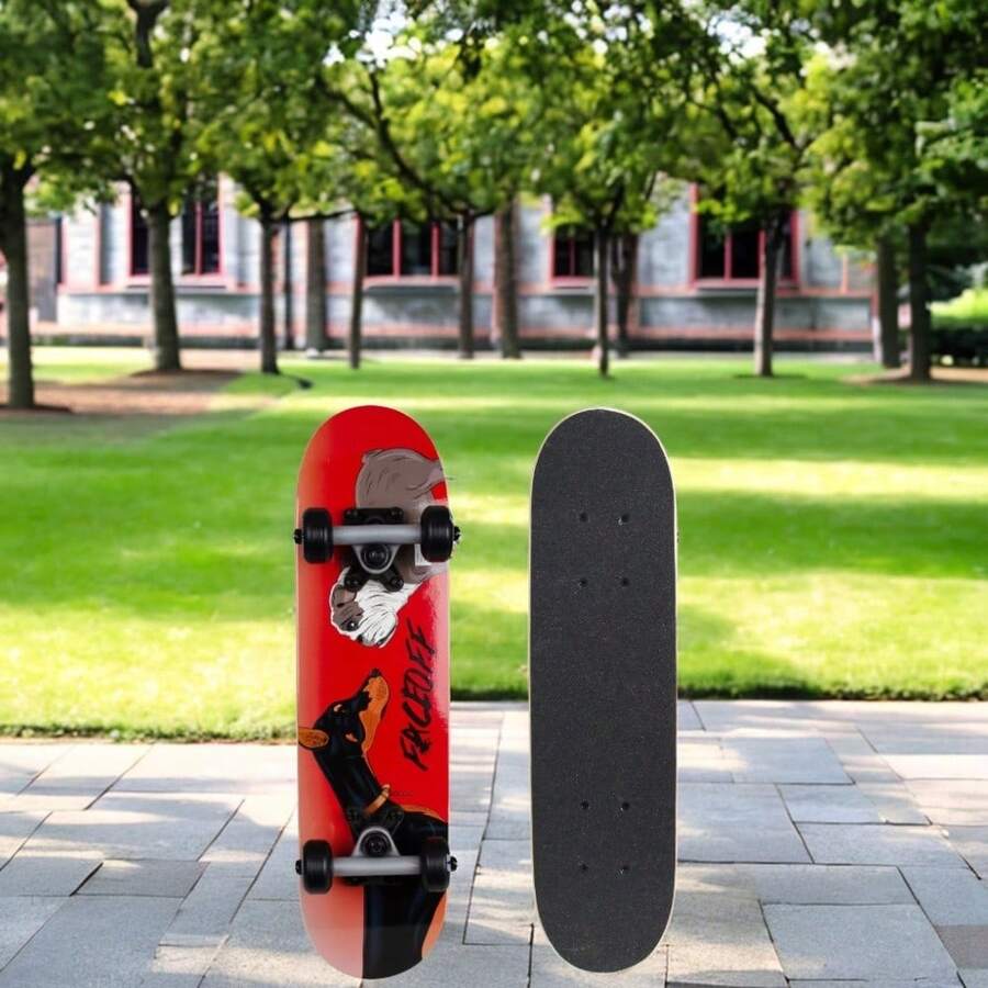 Premium Complete Mini Skateboard 22"X 5.75", Sturdy & Smooth Riding, Ideal For Beginners, Suitable For Age 6 And Up - Showdwn - View 1