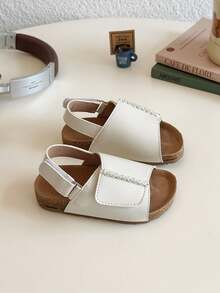 Sandalias planas con casuales para bebés, unisex - Blanco - Ver 2