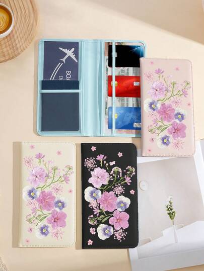 1pc Embossed PU Leather Car Registration & Insurance Card Holder, Ideal And Wonderful Gift For Car, Truck, Motorcycle And Trailer Owners. It Is A Travel Essential, Back To School Supply, Holiday Must-Have, Vacation Accessory And Passport Holder.