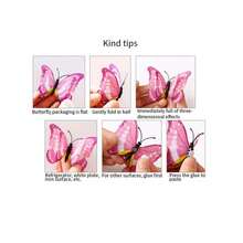 12pcs/Set PVC Butterfly Sticker, Modern 3D Room Decorating Creative Butterfly Sticker For Home, Stickers, Wall Decal, Vinyl Decal For Home Decorations, Spring Decoration Items Refresh Your Home, Rama Decoration Stickers School Decor School Surprise Dormitory Decor Back To School School Supplies - D - Xem 2
