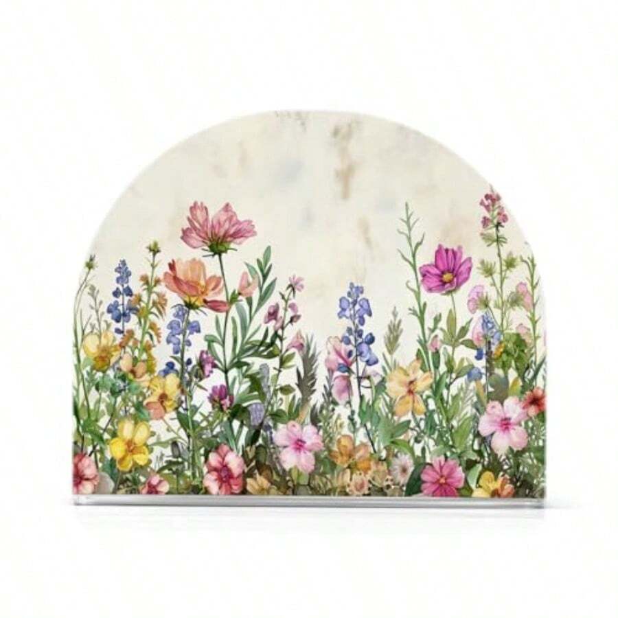 Qilmy - Servilletero de flores de primavera para mesas Servilleteros para cocina servilleteros de mesa servilleteros de cóctel servilleta de papel - Flores de primavera - Ver 1