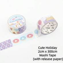 1 Cuộn băng dính Washi, Bộ sưu tập minh họa cổ điển mộng mơ, Họa tiết hoa lá và đồ họa nghệ thuật, Thích hợp cho sổ lưu niệm, nhật ký, trang trí album, đồ thủ công DIY, văn phòng phẩm thiết yếu cho mùa tựu trường. - 1 cuộn - Xem 12