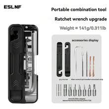 1pc 2026 New Bicycle Multi-Function Repair Tool Kit, Portable Tire Lever, Puncture Repair Set, Hex Wrench - Black - View 2