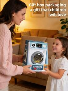 Kids Toy Washing Machine, Pretend Play Toy With Lights And Sounds, Simulating Washing Process, Household Appliance Toy, Role Play Game, Educational Toy For Boys And Girls, Holiday Birthday Gift, Mini Realistic Home Appliance Toy, Baby Toy, Girls Toy, Children's Game, Toddler Toy - Washing Machine - View 12