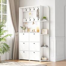 Shoe Cabinets - White - View 6