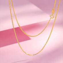 925 Sterling Silver Box Chain Necklace, Suitable For Men And Women, 1.0mm Thick, 18-24 Inches Long, Ideal Gift For Family And Friends, Comes With Anti-Oxidation Box, Eid Gift - Box Chain - View 22