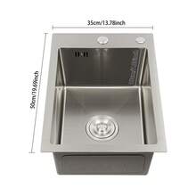 YUNRUX Kitchen Sinks - Black - View 2