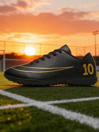 Fotbollsskor för året runt-sporter, Fotbollsskor för utomhusbruk för tonåringar, Fotbollsskor för universitetsstudenter, Fotbollsträningsskor, Matchskor, Spikskor för halkskydd, Enfärgade, Andningsbara