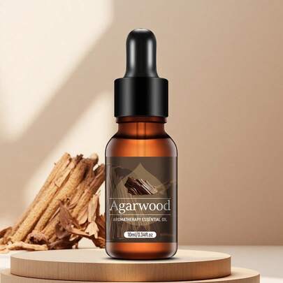 10毫升沉香精油，适用于香薰机、蜡烛、香炉、香石、加湿器，生日礼物、车载香薰、节日礼物、派对礼物、家用香薰精油补充装