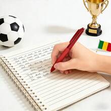 FIFA 1pc World Cup A5 Spiral Notebook, Cartoon Football Design, High-Quality Writing Notebook, Thick Paper, Student Prize (Random Style) - Multicolor - View 6