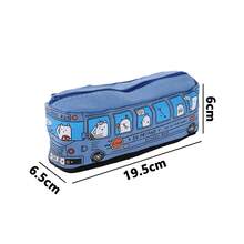 Pencil Case Creative Large Capacity Bus Pencil Case Cartoon Pencil Case Student Bus Pencil Case Stationery Case School Supplies - 紅色 - 查看 4
