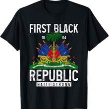 Haitian Flag Prize T-Shirt - Black 2 - View 1