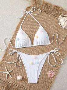 New Knitted Jacquard Star Accessory, Summer Holiday Outfits, Bikini Party Vacation Photo Shoot - White - View 1