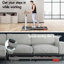 BLACK LORD Walking Pad, Treadmill For Home, Under Desk Treadmill With LED Display  & Wireless Control, Running Machine With 2-Level Incline, 140KG Capacity, No Assembly - 銀色 - 查看 8