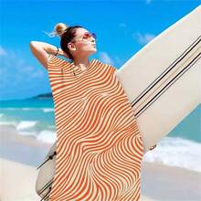 Ultra Soft Hooded Cloak Towel, Birthday Gift, Hooded Bathrobe Cloak Absorbent Quick-Dry Wearable Towel For Indoor/Outdoor Use, Suitable For Beach, Swimming, Seaside - Multicolor - View 6