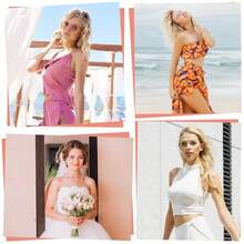 1对女士硅胶文胸，超薄粘性文胸，无肩带硅胶文胸，女士硅胶聚拢文胸垫，款式多样，适合婚礼穿着，乳贴，透气防水文胸，无肩带文胸 - 多色 - 查看 10