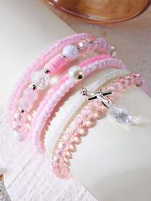 6pcs/Set Exquisite Versatile Bohemian Style Bracelet Set, Suitable For Men And Women, Elegant Gift - Multicolor - View 2