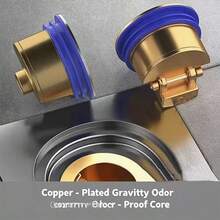 Copper Anti-Odor Floor Drain Core, Bathroom Drain Core Anti-Reverse Smell Device, Shower Toilet Universal Drain Pipe Anti-Insect, Universal Drain Outlet Core - Floor Drain - View 3