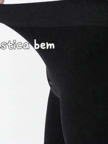 Men's Thermal Flannel Tights With Front Button, Lined, Warm, Footless, Winter - Black - View 5