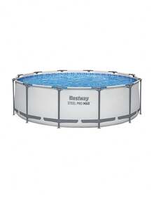 Piscina Estructural Circular Familiar Pro 3.66 M Steel Gris Piedra Prismática - C - Ver 1