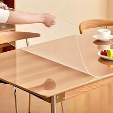 1 tấm lót bàn bằng PVC trong suốt, chống thấm nước và chịu nhiệt, thích hợp cho bàn ăn, bàn học, bàn máy tính, bàn cà phê, tủ TV, độ dày 0.25mm. - trắng - Xem 24