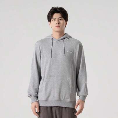  M Marble Canyon French Terry Pullover Sweatshirt - Columbia Grey, Men's Fitness Training & Running Sweatshirt AE3371080
