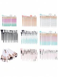 20Pcs Diamond Makeup Brushes Set Powder Foundation Blush Blending Eye Shadow Lip Cosmetic Beauty Make Up Brush Pincel Maquiagem - Multicolor - View 3