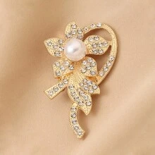 1 chiếc ghim cài áo bằng hợp kim nhôm kiểu cổ điển, họa tiết nơ, kim cương, trăng khuyết, chữ cái, paisley, ngôi sao, phù hợp cho mọi mùa. - Nhiều màu - Xem 19