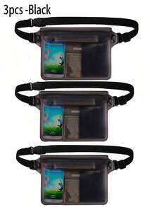 2件装防水腰包,大容量防水手机袋,夏季户外运动防水包,三重密封防水腰包,户外运动沙滩手机保护套,游泳潜水保护套,返校必备,防水包,沙滩包,沙滩配件,适用于划船、游泳、浮潜、皮划艇、海滩、水上乐园等场合,可用作手机壳和钱包,适合度假、泳池活动 - 彩色 - 查看 27