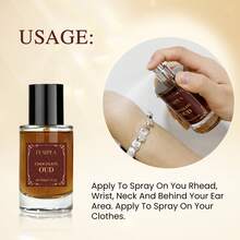 50毫升阿拉伯香水，中东沉香滴管瓶男士香氛精油，美国香草琥珀，花香木质调女士香水，优雅持久香氛，不含酒精 - 巧克力烏木50ml-1支裝 - 查看 6