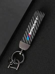 1pc Carbon Fiber Colorful Key Chain, Suitable For BMW 1 Series, 3 Series, 5 Series, 7 Series, 2 Series, 4 Series, 6 Series, X Series, X1, X3, X5, X6, X4, Fashionable Car Key Chain - one-size - View 11
